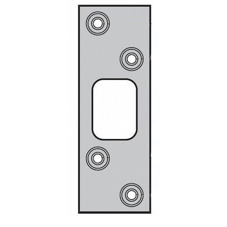 Kwikset 3-5/8 Square Deadbolt Strike Iron Black Finish 83222-514
